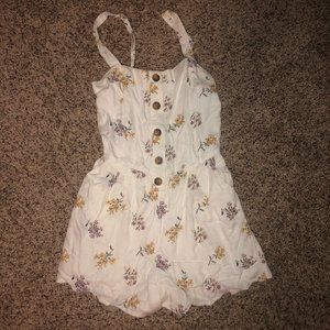 White floral print Hollister romper